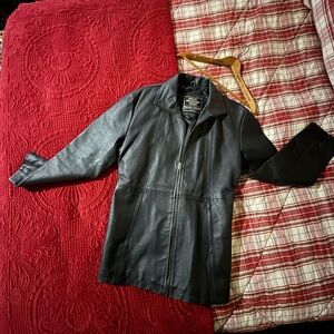 Men's Black Leather Jacket